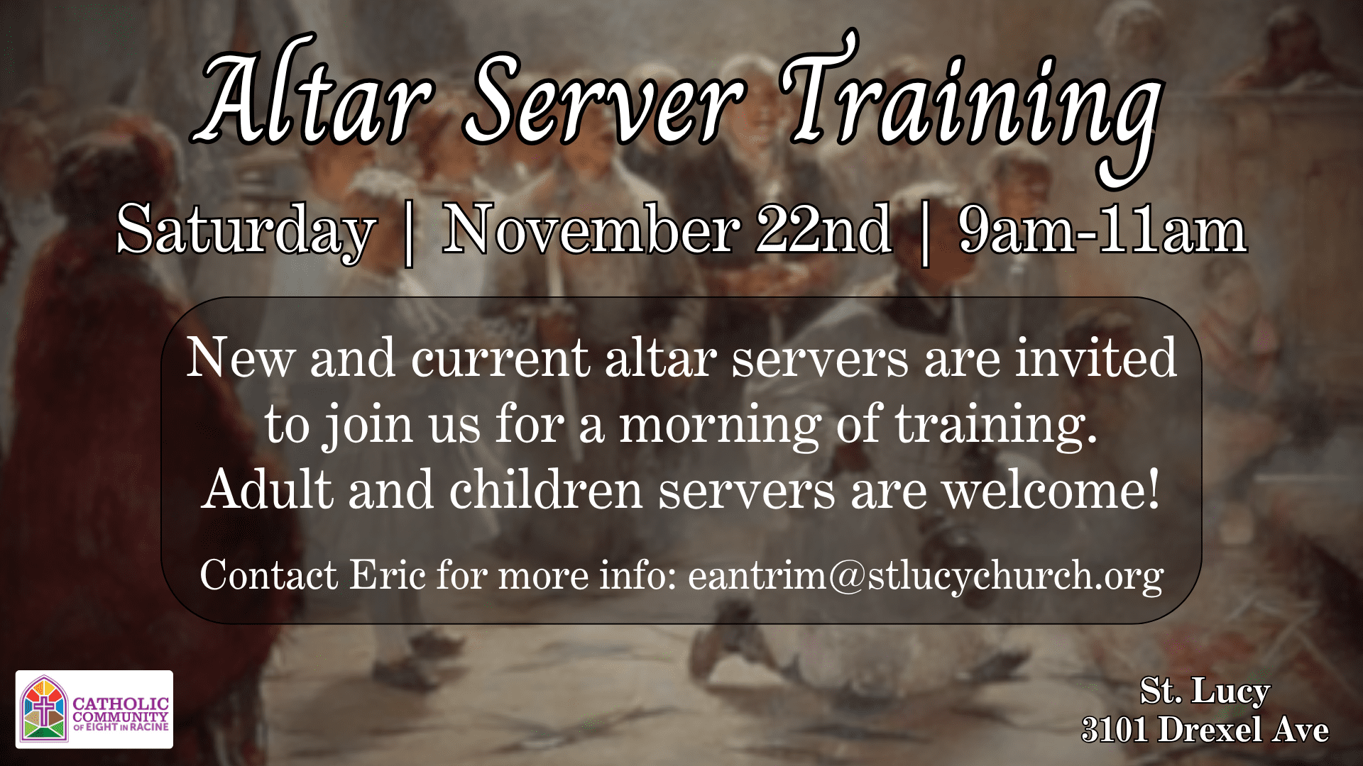 Altar Server Training Landscape